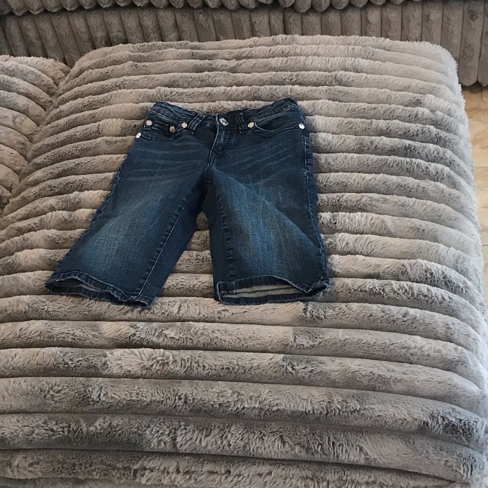 True Religion Kids Blue Denim Shorts